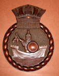 Argonaut Carved Mahogany Yacht Plaque