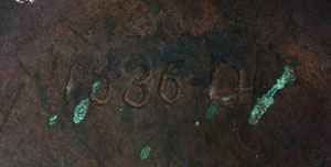 River God Bronze Plaque