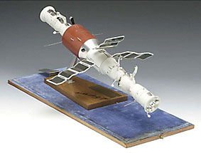 Salyut 7 Mission Space Station Model