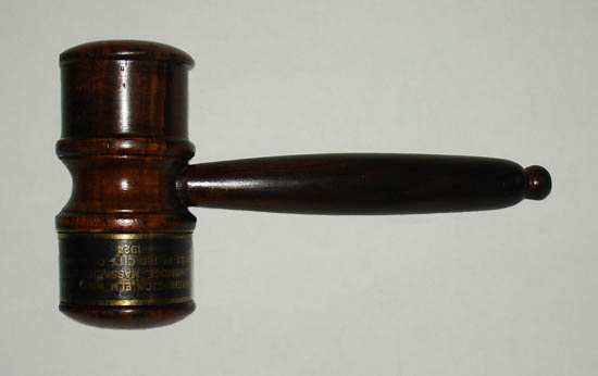 Washington Elm Tree Relic Wood Presentation Gavel