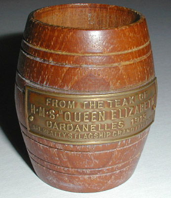 H.M.S. Queen Elizabeth Relic Barrel