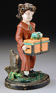 Bernhard Bloch Match Safe Boy Figurine