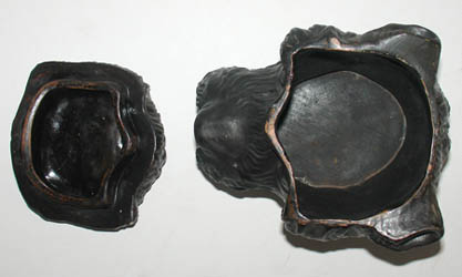 Poodle-head humidor open, viewed from top