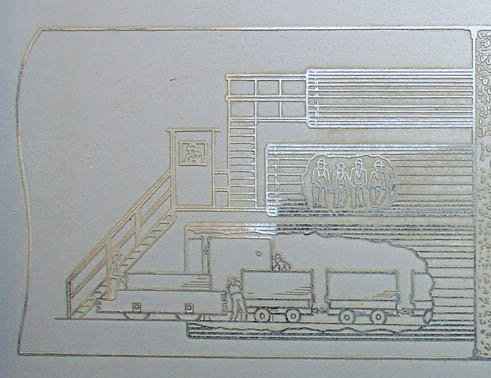 Detail of tray