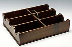 Georgian Mahogany Wine Bottle Caddy