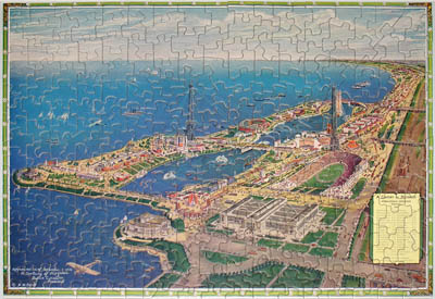 Chicago Aerial View World's Fair