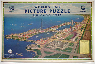 Chicago Aerial View World's Fair