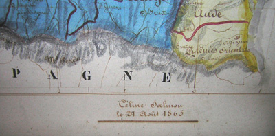 French Manuscript Map