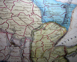 French Manuscript Map