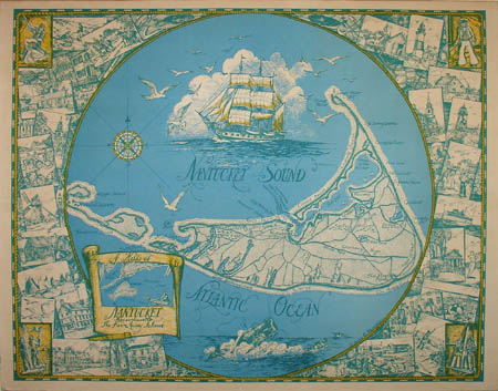 A Map of Nantucket, Massachusetts, The Far-Away Island