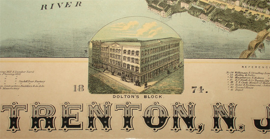Map of Trenton, New Jersey