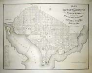 Rare Large mid 19th Century Map of Washington D.C.