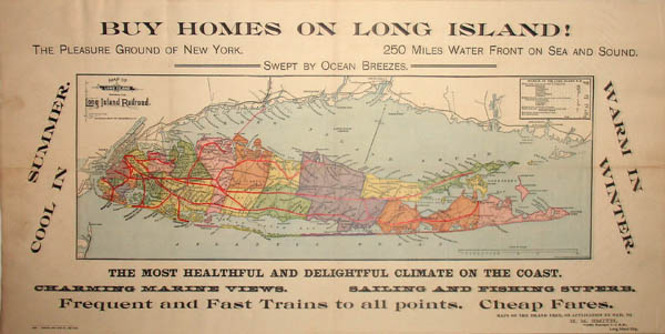 Long Island Railroad Promotional Pocket Map
