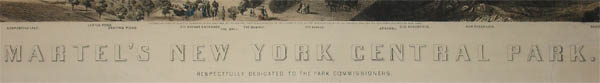 Martel Map of Central Park title