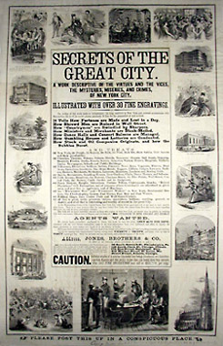 NYC Broadside Poster - Secrets of the Great City.