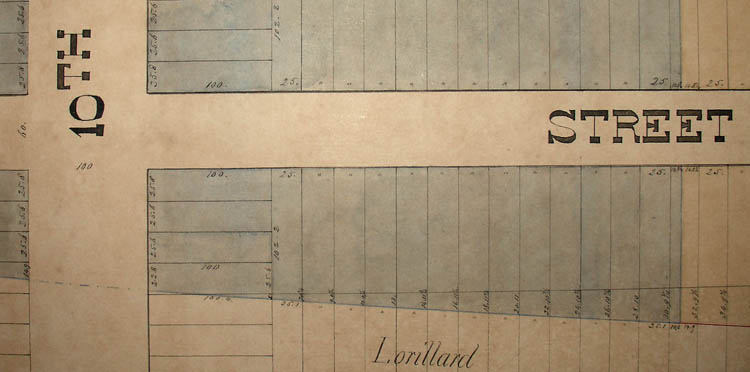 Manhattan Upper West Side Manuscript Map