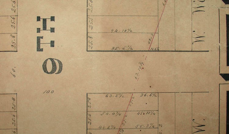 Manhattan Upper West Side Manuscript Map