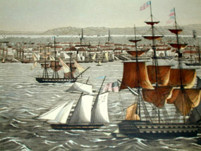 Detail of East River view