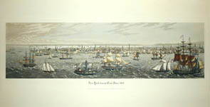 Pair of shipping views of New York