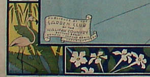 Detail of ship on map