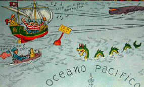 detail: Oceano Pacifico