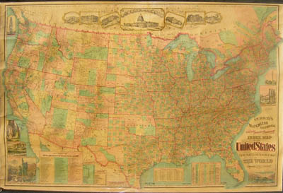 Double Sided US Map