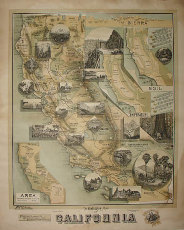 Unique Map of California