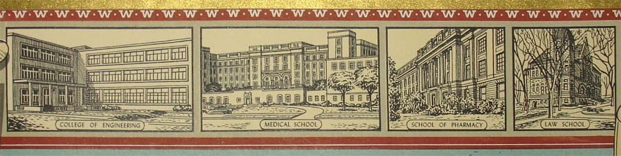 University of Wisconsin pictorial map detail