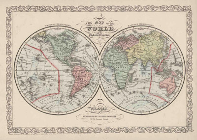 A New Map of the World on the Globular Projection