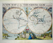 A New Map Of The Terraqueous Globe According To The Ancient Discoveries And Most General Divisions Of It Into Continents And Oceans