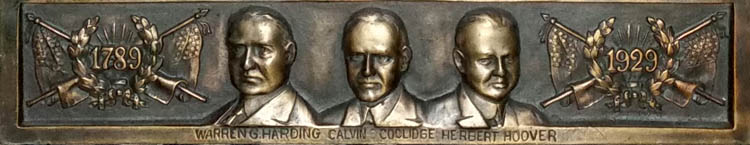 Presidents Bronze Plaque