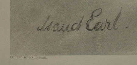 Detail of artist's signature