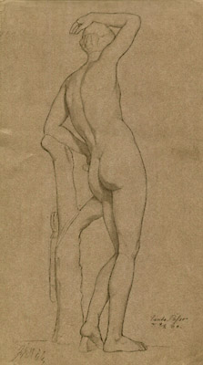 Studies of a Classical Sculpture: back