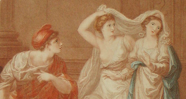 Venus Presenting Helen To Paris, detail