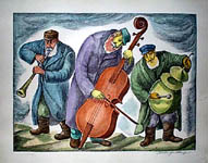 Chaim Goldberg lithograph