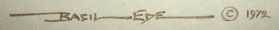 Basil Ede signature