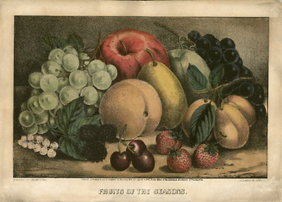 Currier and Ives Fruit Still Life
