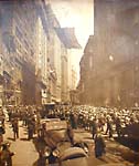 Large Vintage Wall Street Photograph