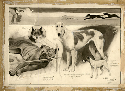 Sketches at the Ladies Kennel Association