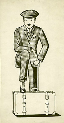 Gentleman Traveler with Luggage