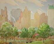 Central Park watercolor