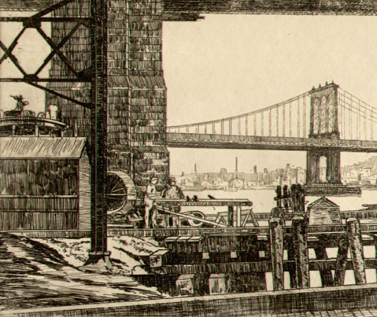 Detail of Brooklyn Bridge