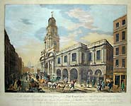 Perspective View of the Outside of the Royal Exchange