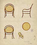 Studies of Caned Bentwood Chair
