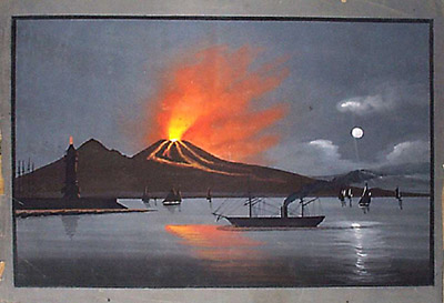 Large Vesuvius on Paper