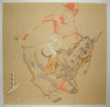 Polo Player Caricature