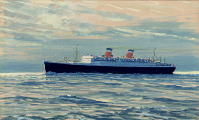 S.S. United States, painting