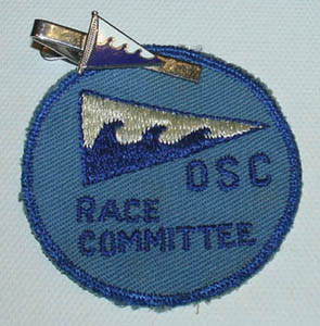Off Soundings Club blazer patch and tie tack
