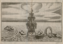 Ship Firing on Sea Monsters