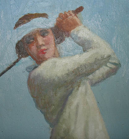 Fadeaway Golfer detail